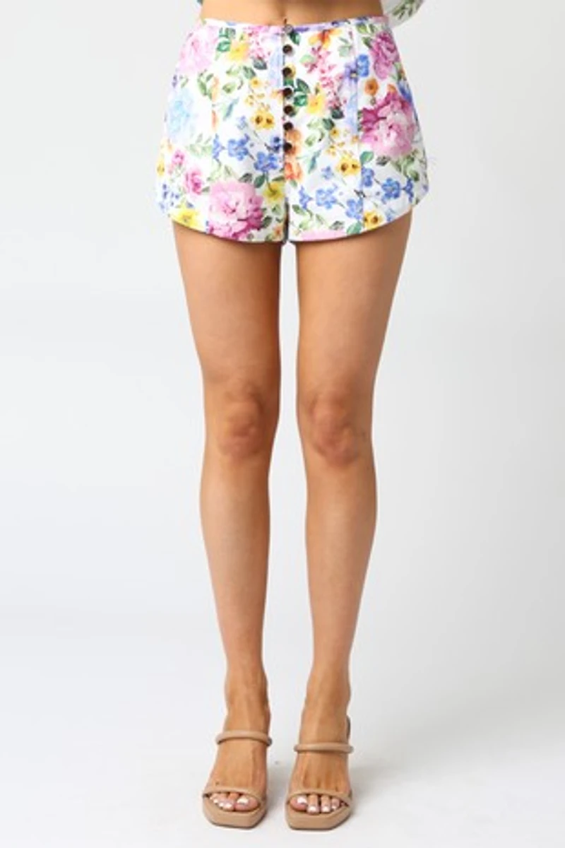 Clove Floral Shorts
