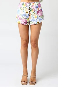 Clove Floral Shorts