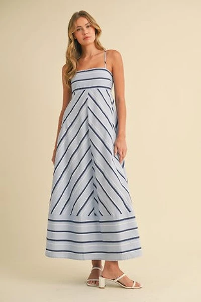 Striped Flare Maxi Dress