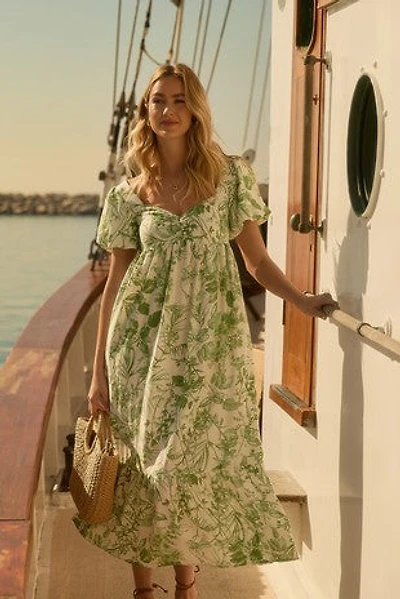Paisley Print Maxi Dress