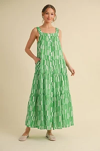Green Button Down Sundress