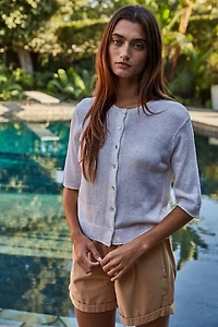 Oatmeal Kace Cardigan Top