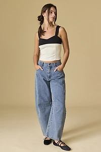 Nora Denim Barrel Pants
