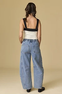 Nora Denim Barrel Pants