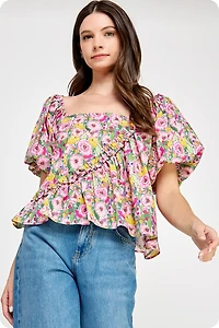 Asymmetric Ruffle Top