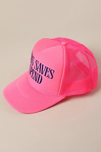 Jesus Saves Hat/ Hot Pink