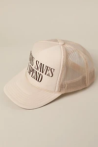Jesus Saves Hat/ Beige