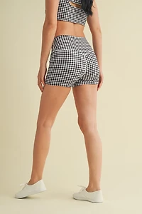 Gingham Mini Shorts