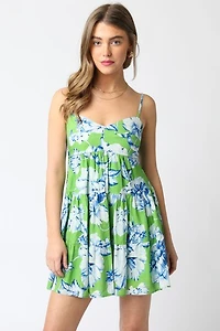 Alice Green Floral Dress