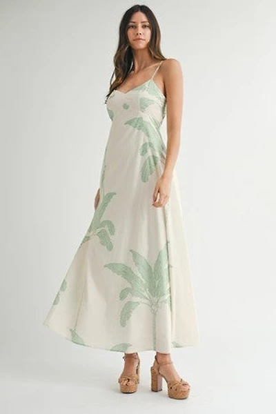 Palm Tree Midi Dress