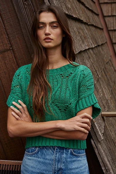 Green Cali Crochet Top