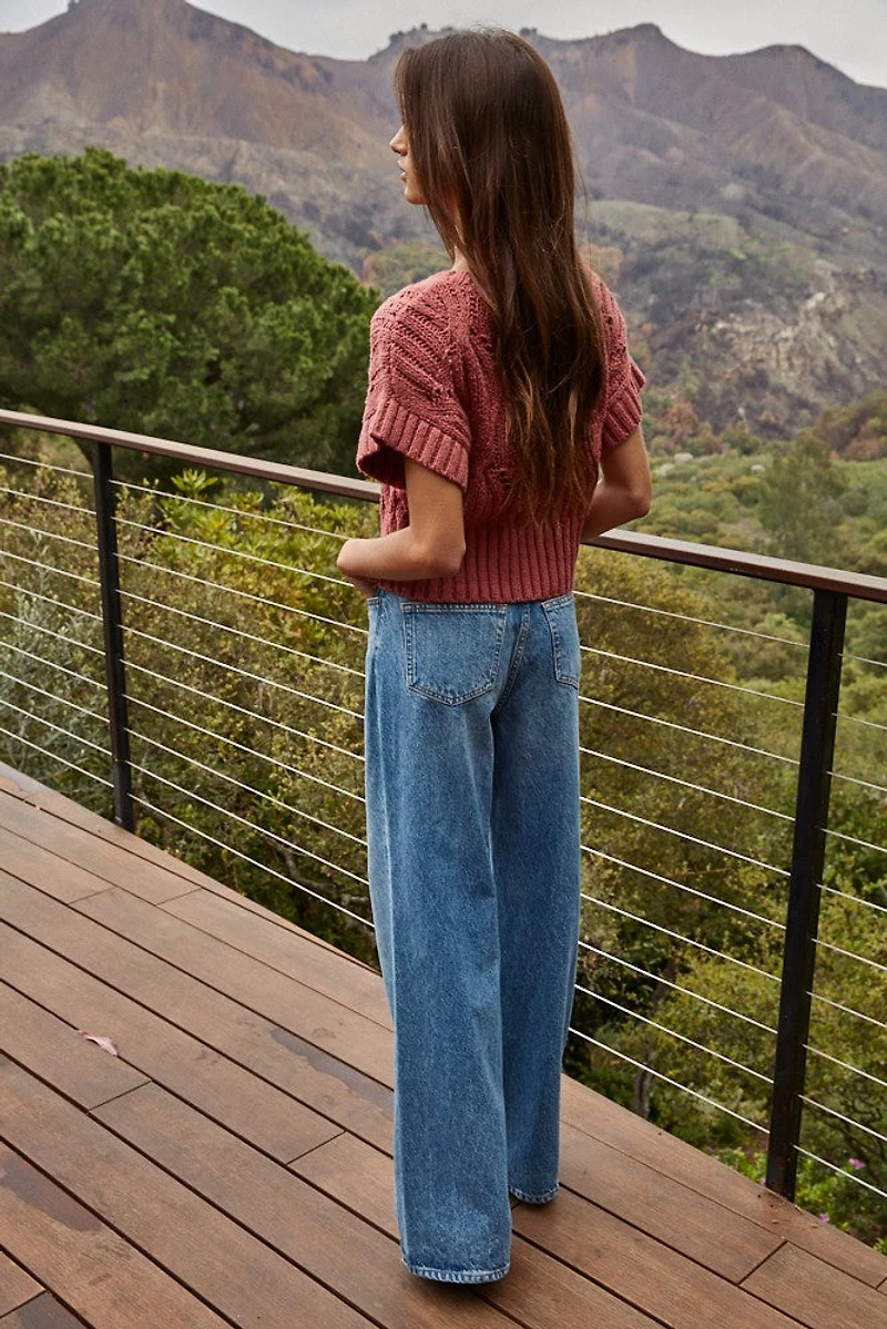 Wine Cali Crochet Top