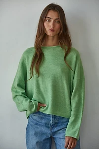 Green Rolled Neck Sweater