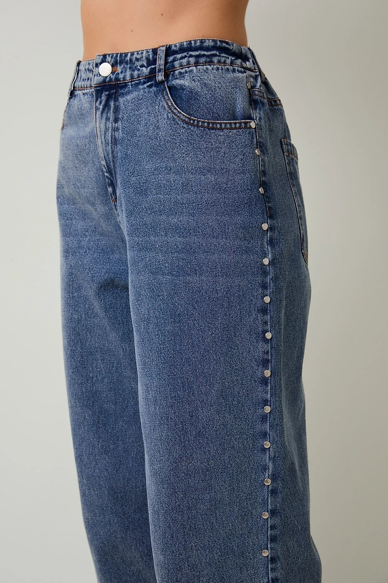 Stud Detail Denim Jean