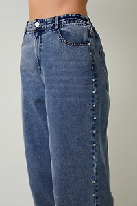 Stud Detail Denim Jean