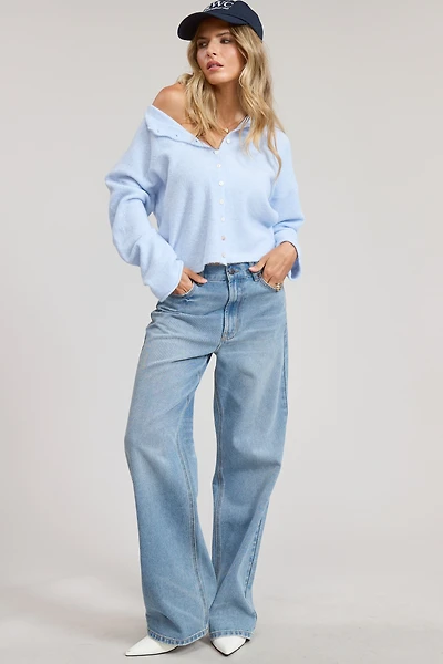 Lightweight Button Cardigan