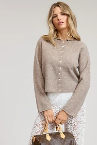 Lt Lightweight Button Cardigan