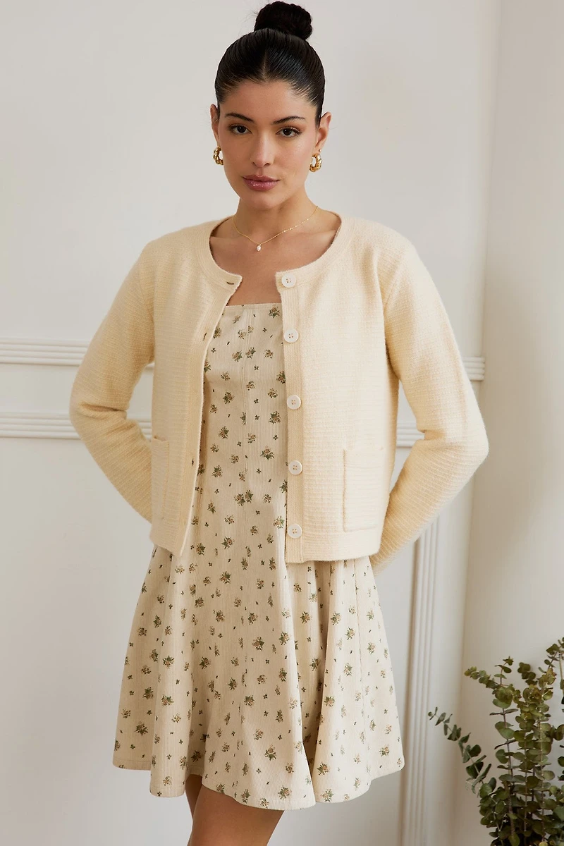 Button Up Sweater Cardigan