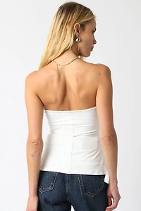 White Adela Tube Top