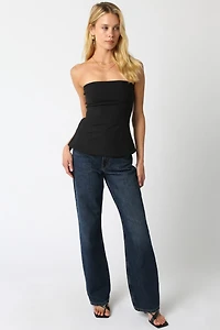 Black Adela Tube Top