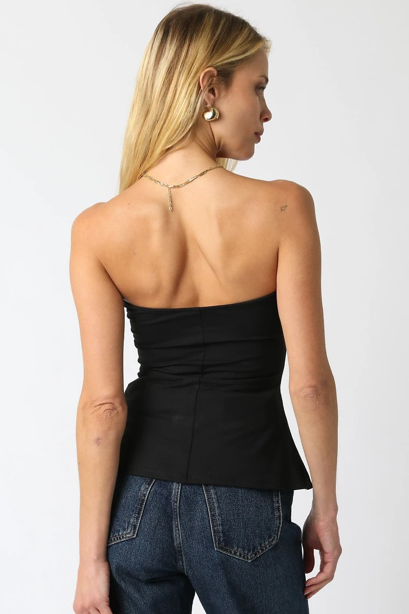 Black Adela Tube Top