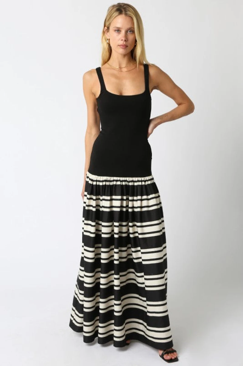 Elina Stripe Maxi Dress