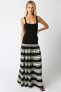 Elina Stripe Maxi Dress