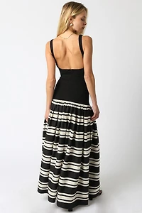 Elina Stripe Maxi Dress