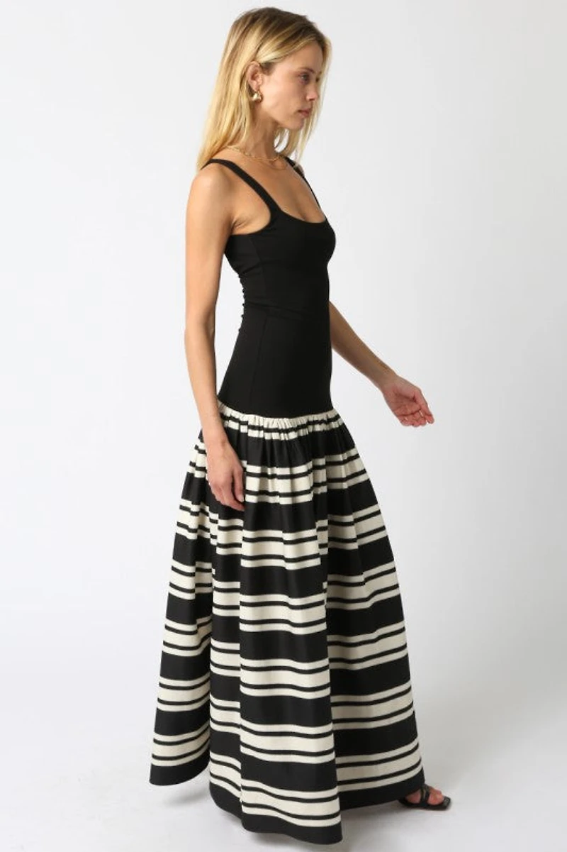 Elina Stripe Maxi Dress