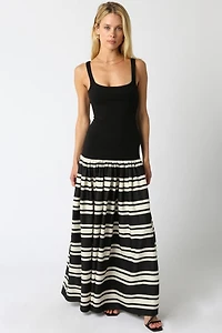 Elina Stripe Maxi Dress