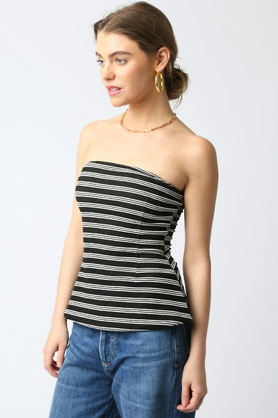 Misha Stripe Tube Top
