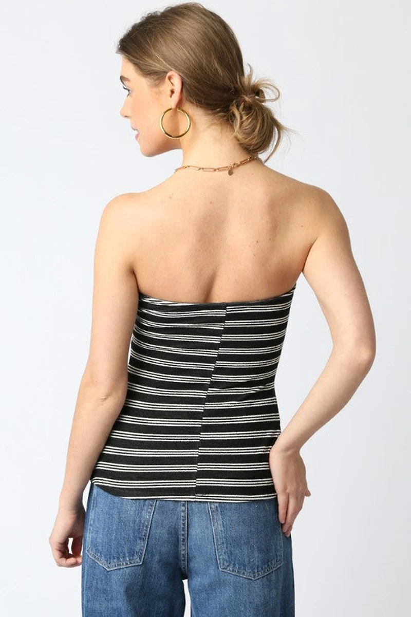 Misha Stripe Tube Top