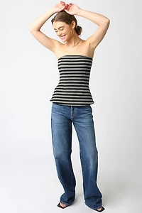 Misha Stripe Tube Top
