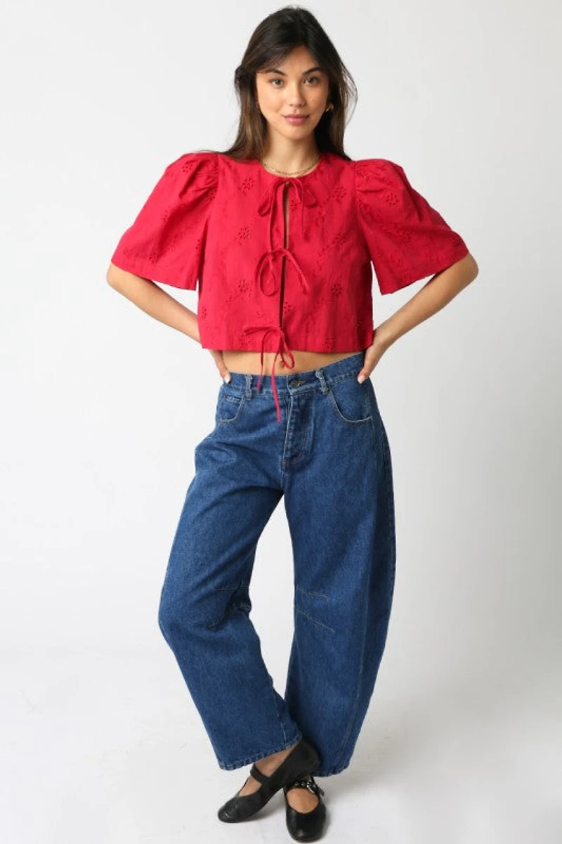 Susan Denim Baggy Pants