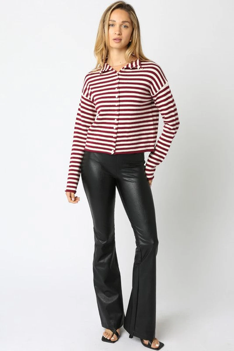 Scarlet Elina Stripe Knit Top