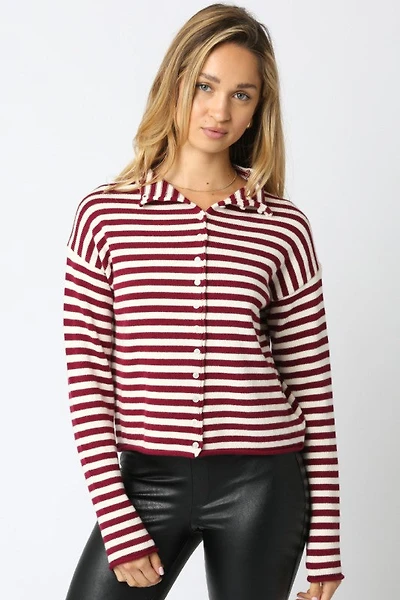 Scarlet Elina Stripe Knit Top