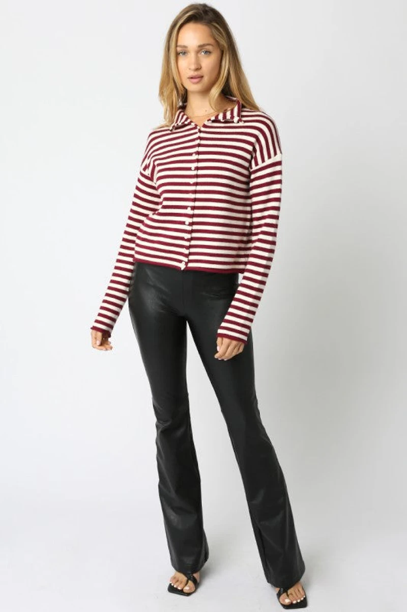 Scarlet Elina Stripe Knit Top