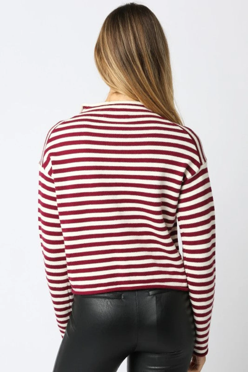 Scarlet Elina Stripe Knit Top