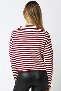 Scarlet Elina Stripe Knit Top