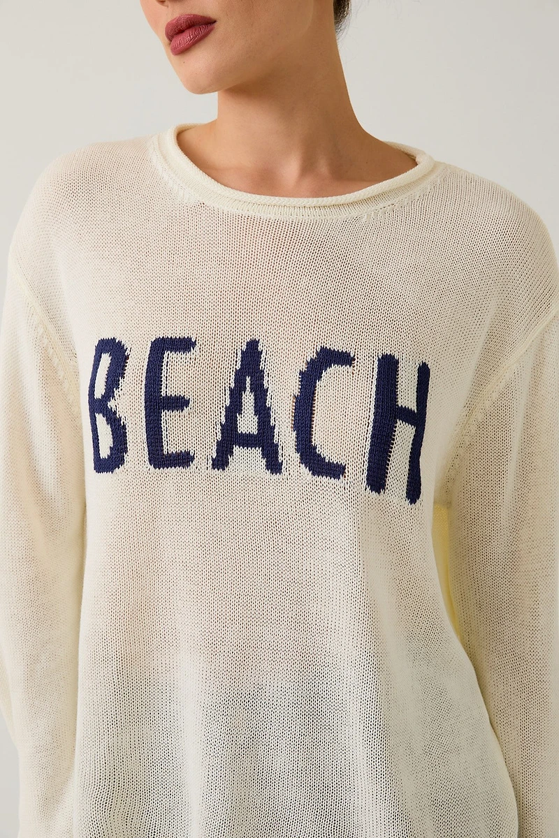 Cream Beach Lt Sweater