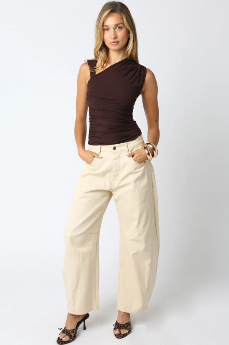 Brown Mia Knit Top