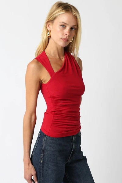 Red Mia Knit Top
