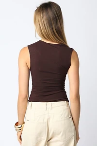 Brown Mia Knit Top