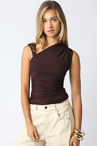 Brown Mia Knit Top