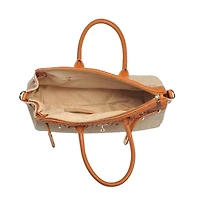 Beige Bertha Satchel