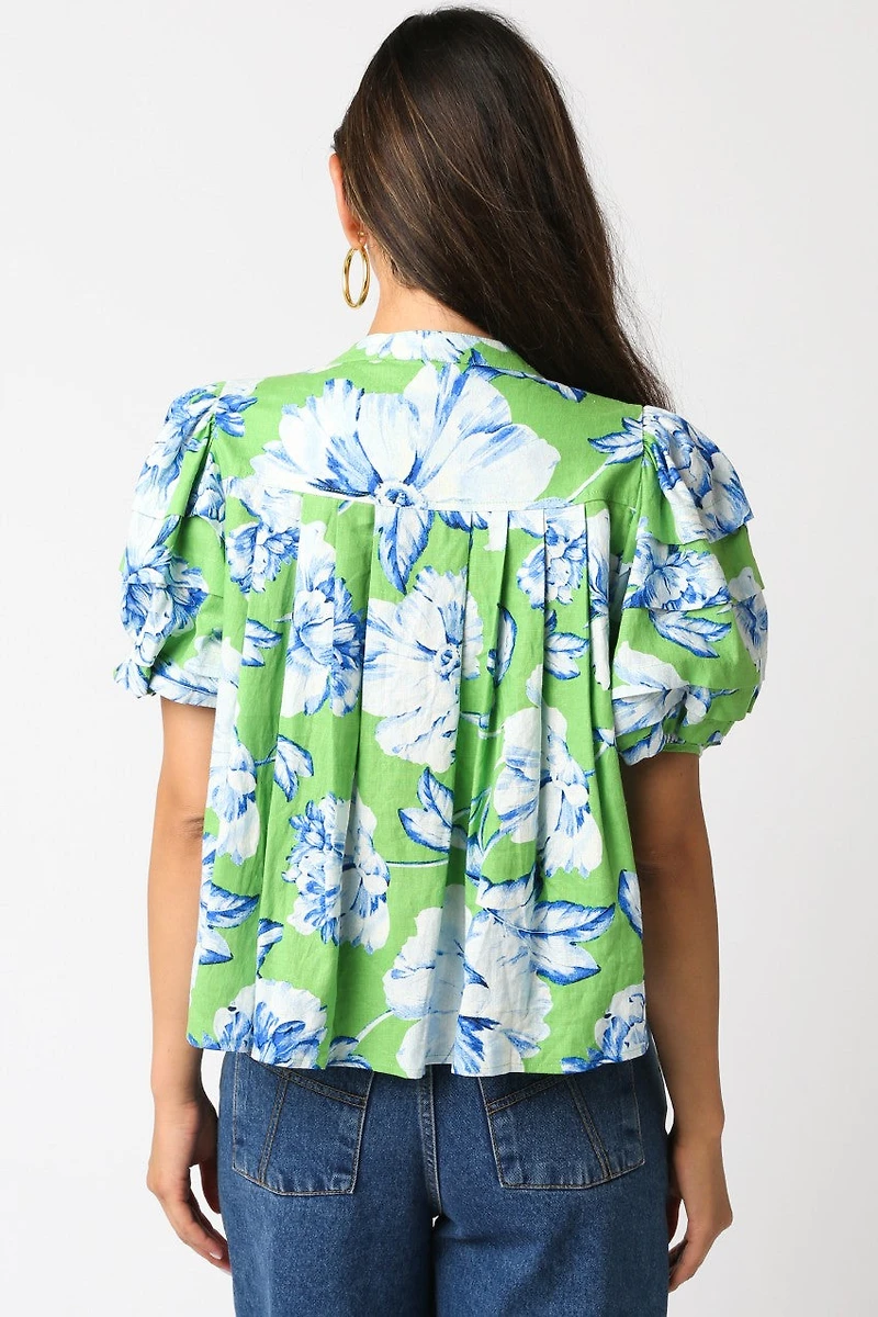 Maia Floral Bubble Top