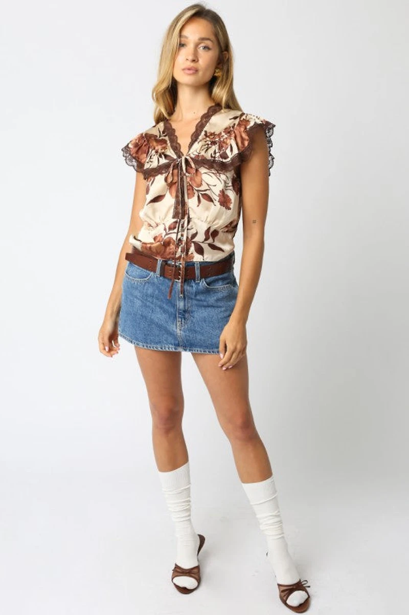 Parker Floral Lace Top