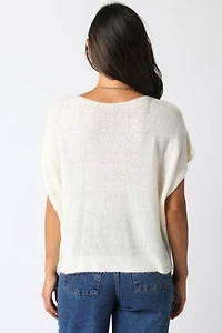 White Ali Knit Top