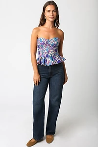 Ella Floral Tube Top