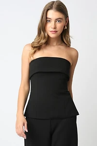 Black Emelia Tube Top